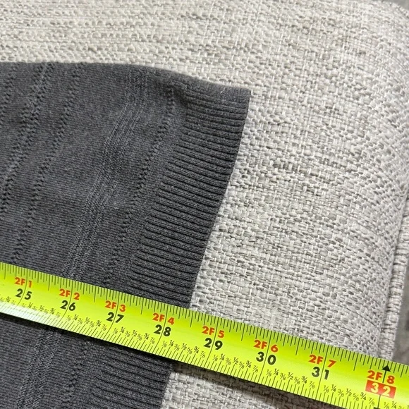 Apt. 9 Charcoal Gray Textured Knit Sweater XL Lightweight Minimalist Workwear - Picture 8 of 15